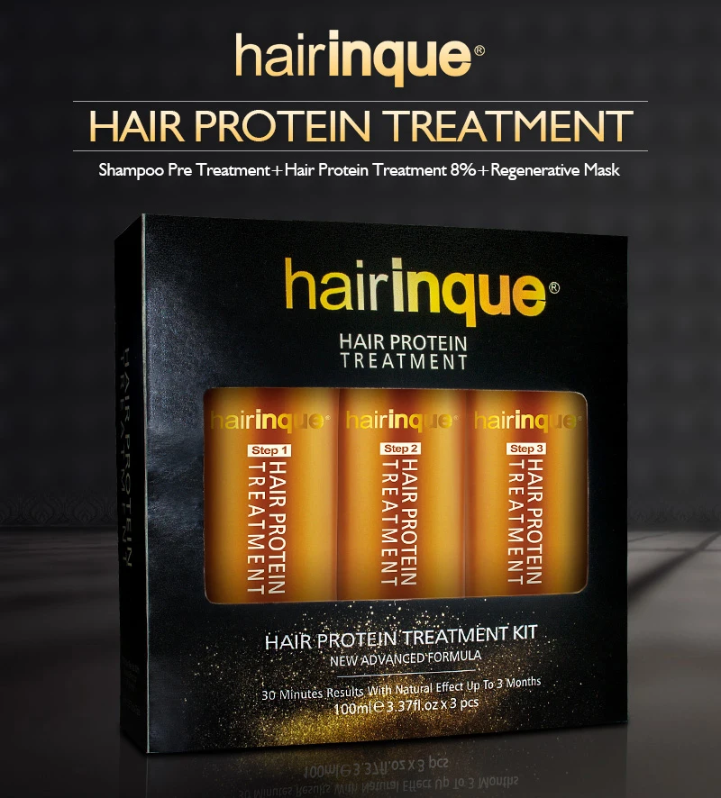 

HAIRINQUE 8% Keratin Hair Treatment Set for middle East and South American's Keratin Straightening Repair Damaged Hair Care