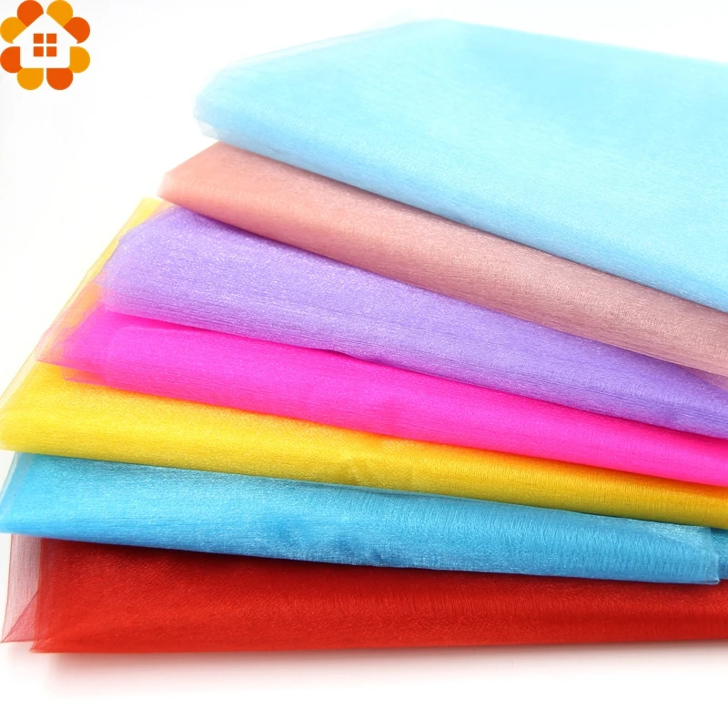 Горячая распродажа! 5 м/лот прозрачная органза тюль рулон ткани для свадебной