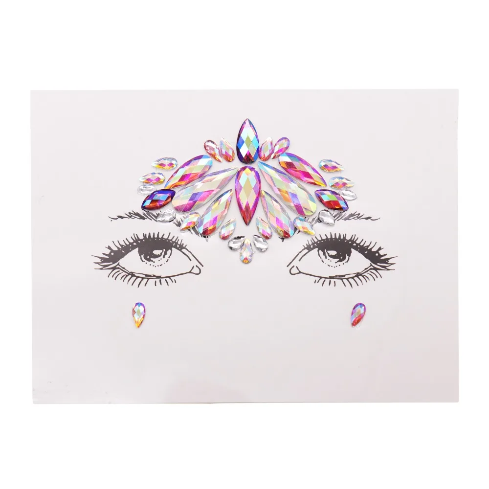 1 шт. кристальная акриловая наклейка для дрели Bindi горный хрусталь подобранный
