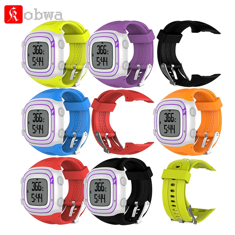 Kobwa мягкий силиконовый ремешок для Garmin Forerunner 10 15 замена часов Ремешки аксессуары