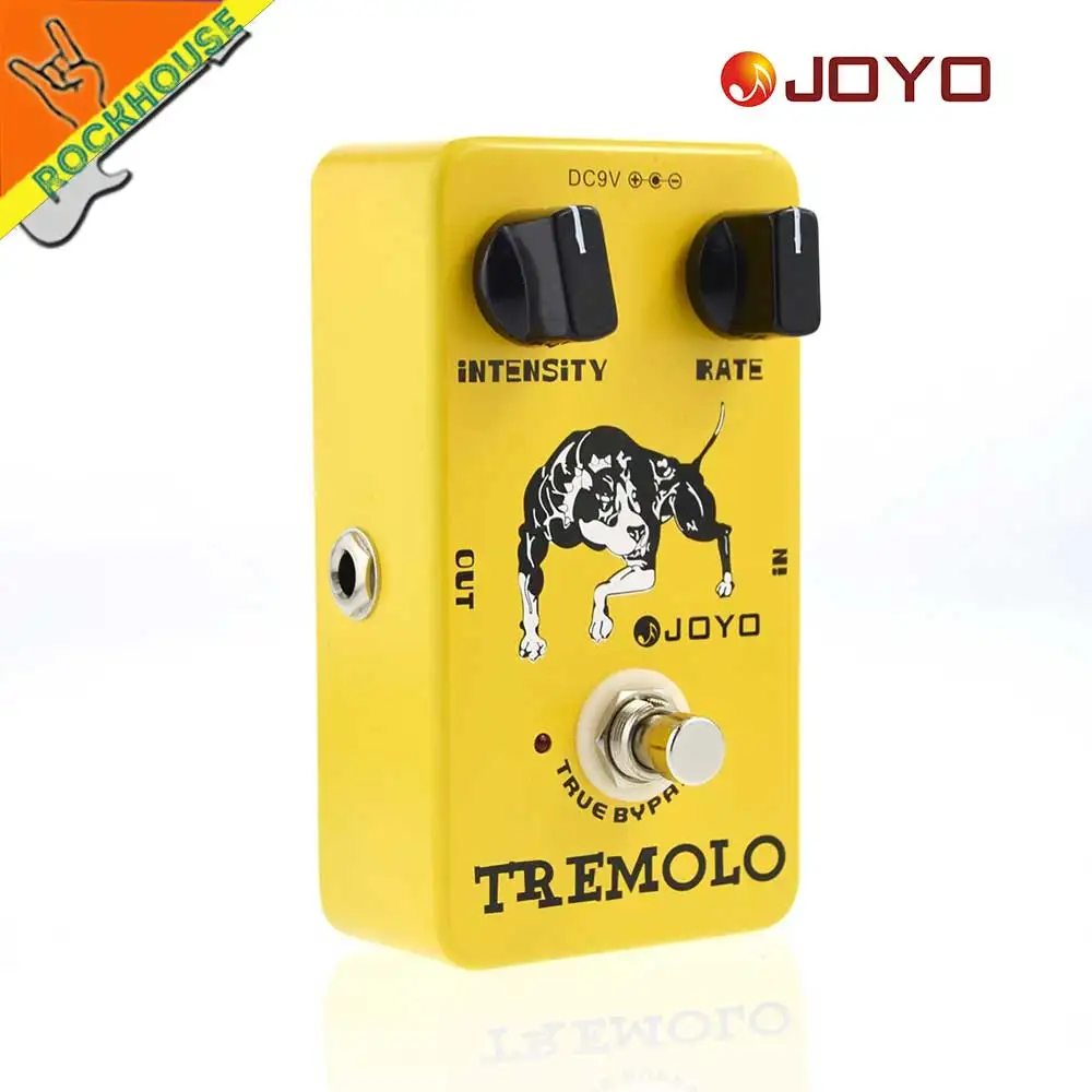 JOYO JF09 тремоло гитары педаль эффектов аналоговый stompbox интенсивность Регулируемый