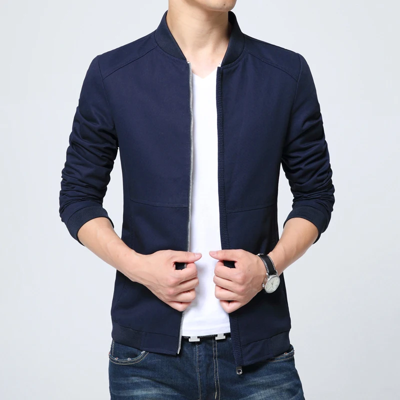 2018 Новинка осени Мужская куртка тонкая чистый хлопок и чистого хлопка мужская