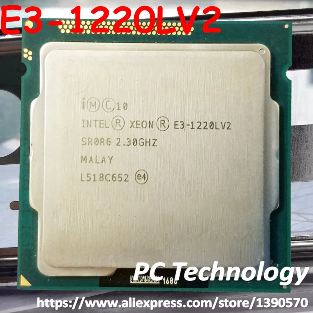 Оригинальный процессор Intel Xeon Φ 2 3 ГГц Мб 17 Вт ядерный LGA1155 V2 E3 1220LV2 Бесплатная