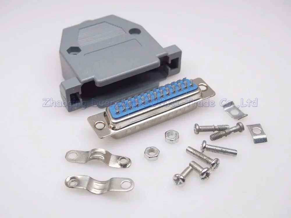 20 комплектов новый Штекерный разъем DB25 25 контактный с последовательным портом +