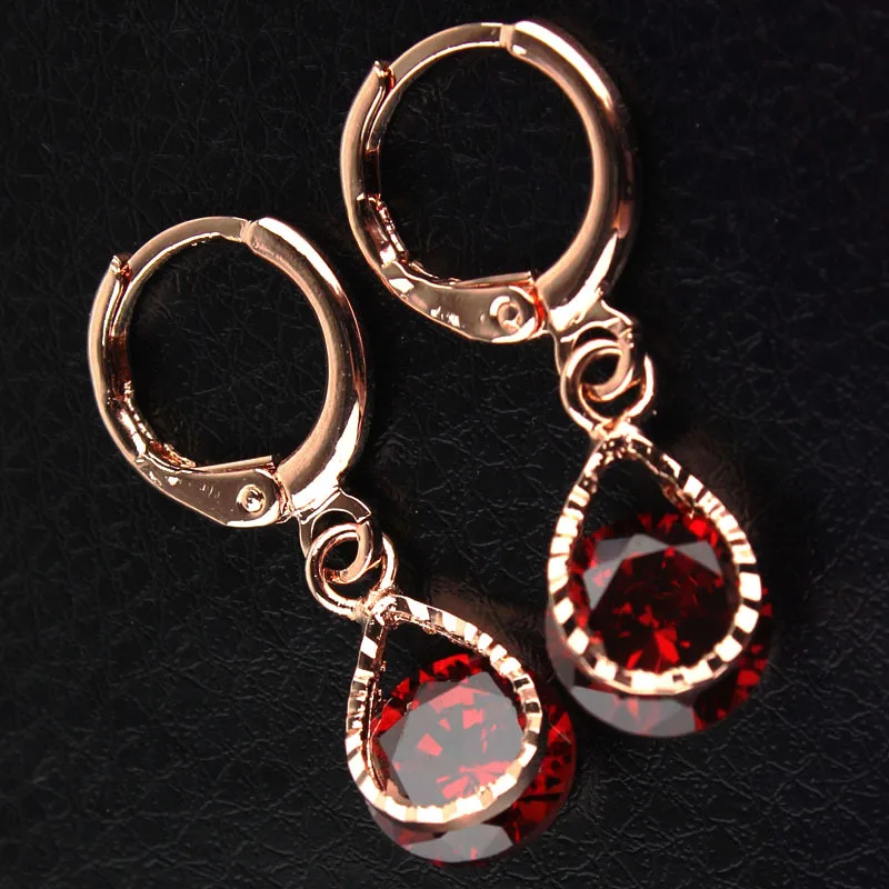 Новые модные женские туфли/Для девочек розовое золото Цвет Красный Гранат Камень