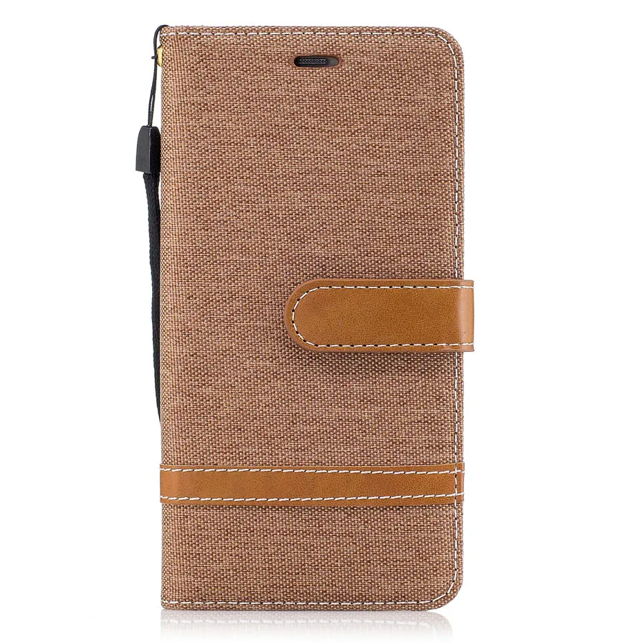 Кожаный флип чехол Desyner Denim смешанных цветов для huawei P10 / Plus Lite кожаный с подставкой