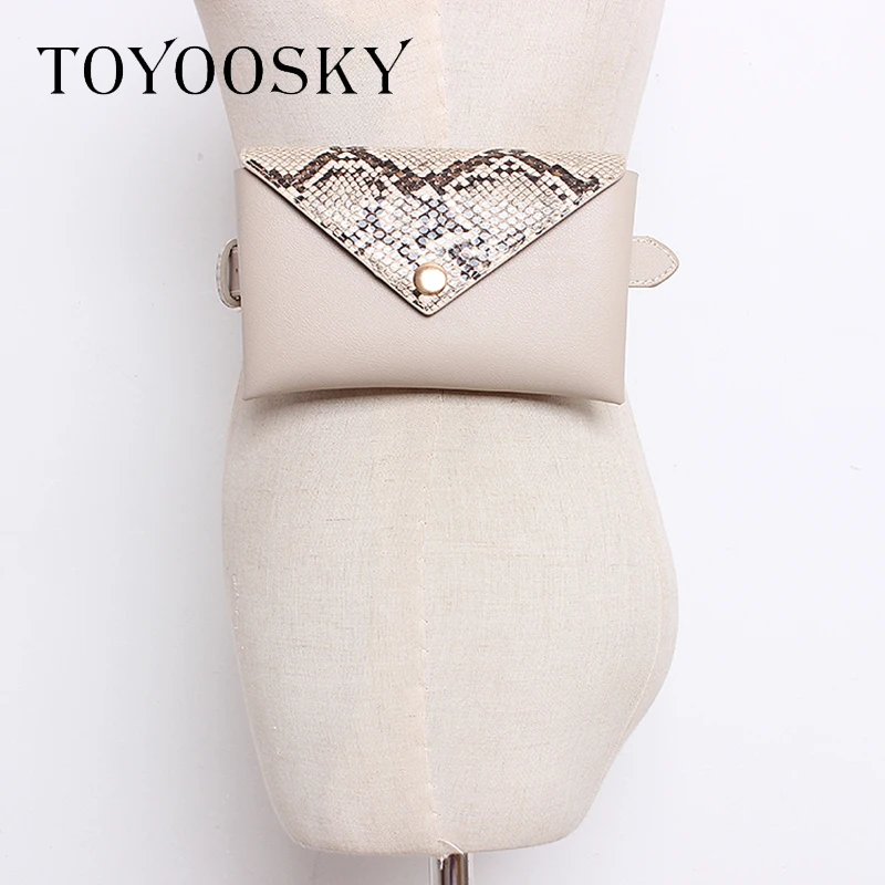 Брендовые дизайнерские поясные сумки TOYOOSKY со змеиным тиснением модная