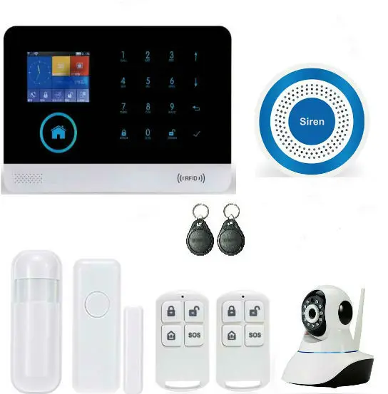 Yobang охранная Аварийная сигнализация wifi GSM s wifi+ GSM+ GPRS wifi Автоматизация GSM сигнализация домашняя защита GPRS Аварийная сигнализация wifi GSM - Цвет: YB103216