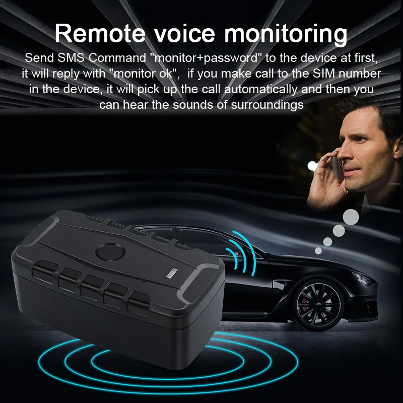 $60.99 Car GPS Tracker LK209C 20000mAh 240 Days Standby Asset GPS Tracker Waterproof Magnet Locator Drop Shock Alarm Lifetime Free APP