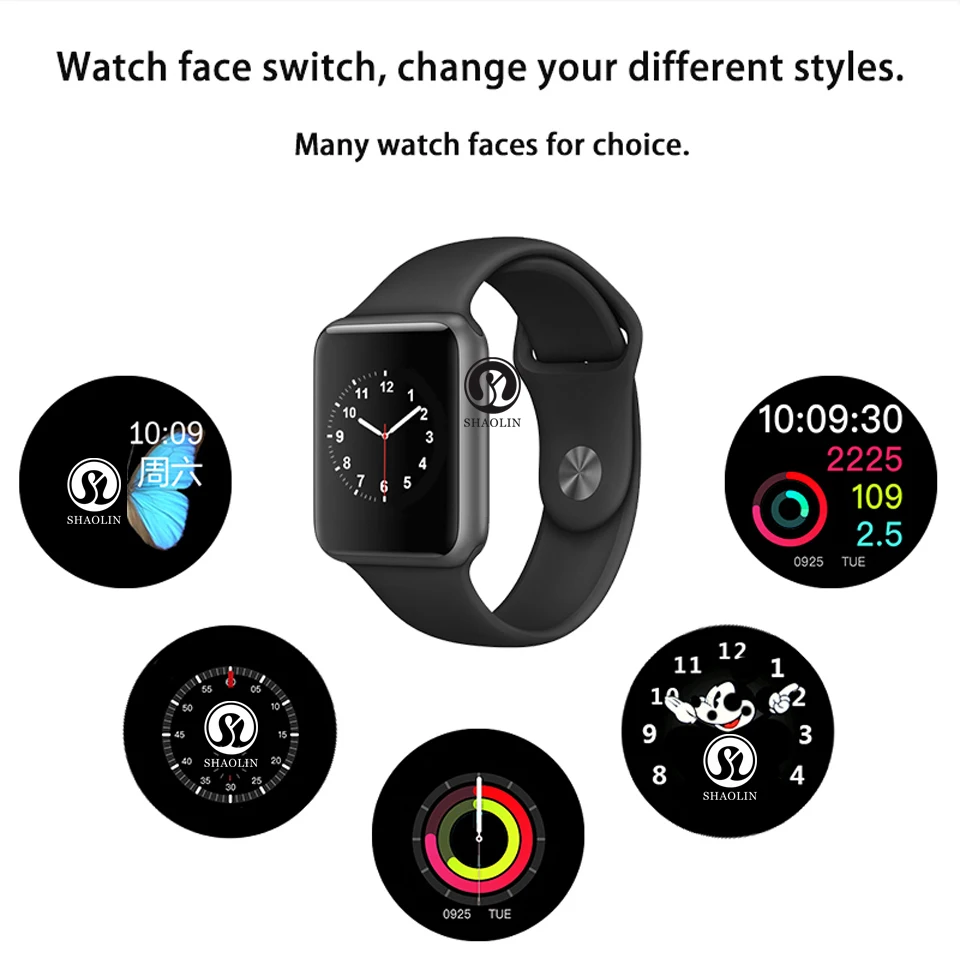 Мужские и женские Bluetooth Смарт-часы серии 4 Смарт-часы для Apple iOS iPhone Xiaomi Android смартфон Hua wei facebook(красная кнопка