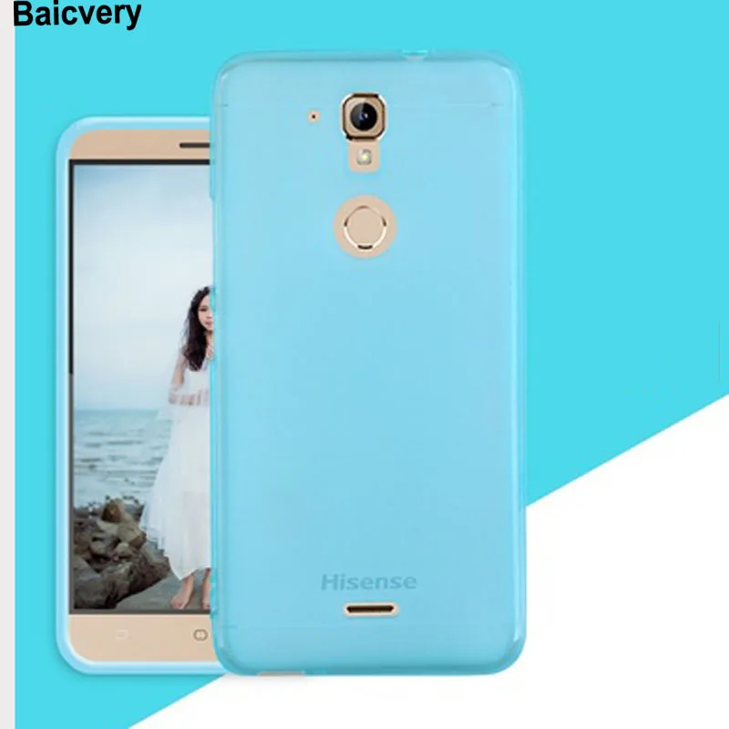 Мягкий ТПУ резиновый матовый чехол для Hisense F23 Pudding силиконовый цветной защитный