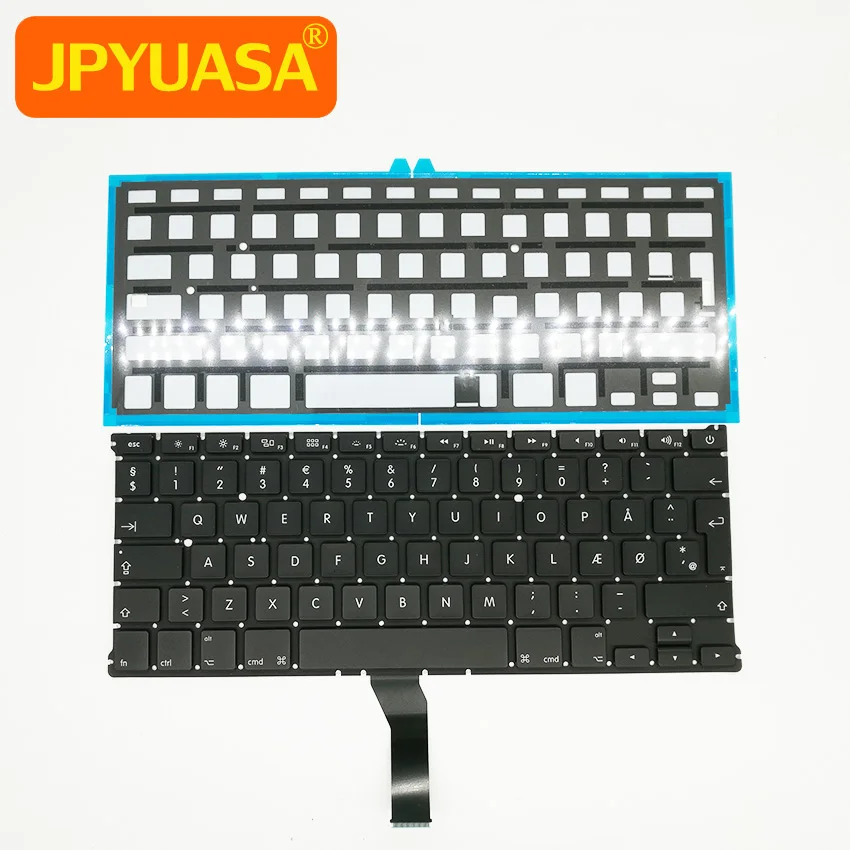 New DK Denmark Keyboard with Backlight Backlit For MacBook Air 13&quot A1369 A1466 2011-2017 Years | Компьютеры и офис