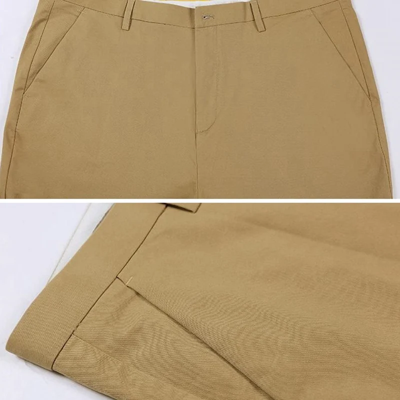 Мужские деловые брюки 10XL Прямые хлопковые большого размера 7XL 8XL 9XL цвета хаки