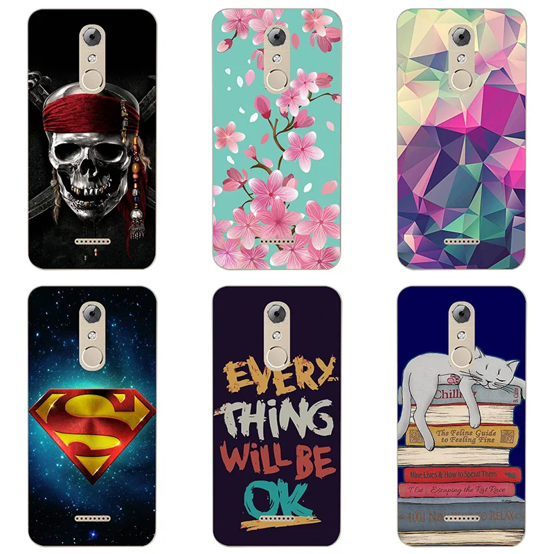 Soft Silicon phone case cover For BQ BQ-5504 Strike Selfie Max shell Painted TPU BQS 5504 Flower |