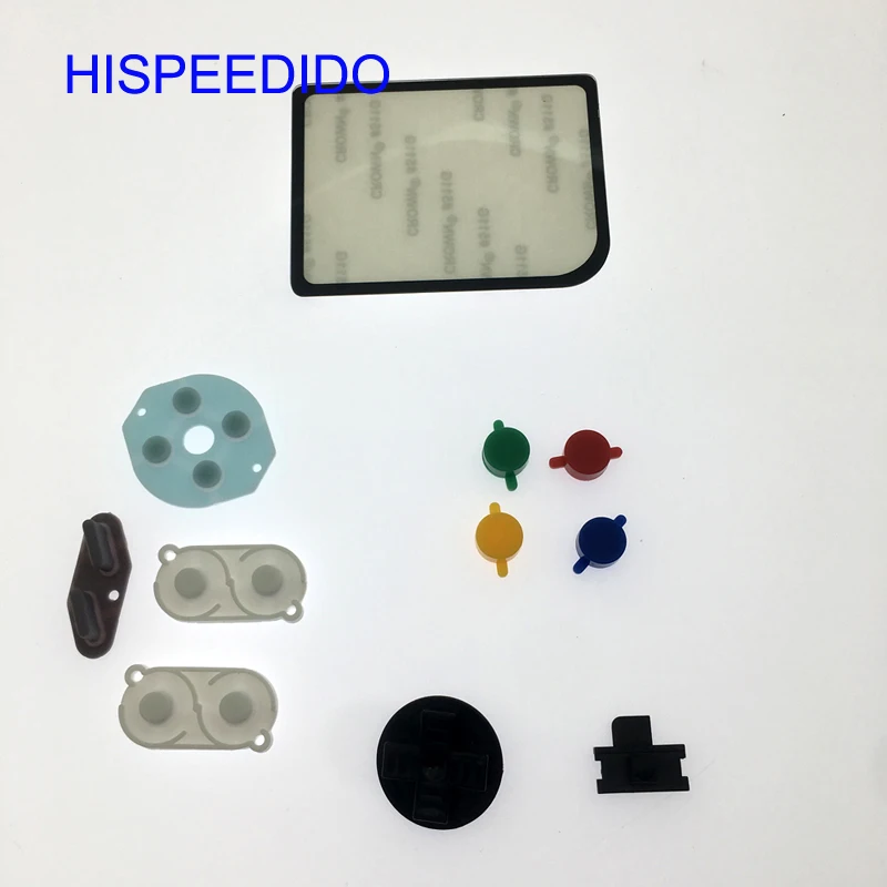 HISPEEDIDO для Nintendo Game Boy Zero DMG 01 GBO пластиковые кнопки проводящий резиновый мод