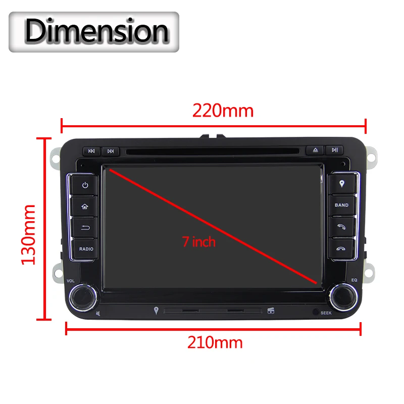 Android 8 1 два Din Автомобильный мультимедийный плеер для Skoda/Seat/Volkswagen VW Passat/B7/POLO/GOLF 5 6 DVD