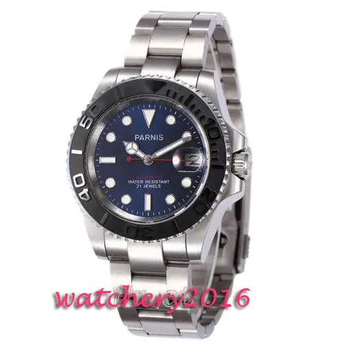 Мужские часы из нержавеющей стали с синим циферблатом 41 мм|watch brand|watch brand menwatch men |