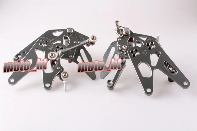 Регулируемые подножки GZYF для мотоцикла с ЧПУ Задние Yamaha YZF R1 2004 2005 2006 алюминиевый