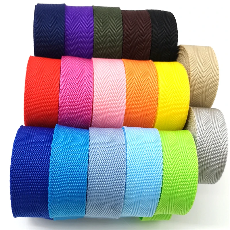 5 yards 25mm Canvas Webbing Bag Belt Ribbon Nylon Webbing Knapsack Strapping Sewing Bag Belt Accessories