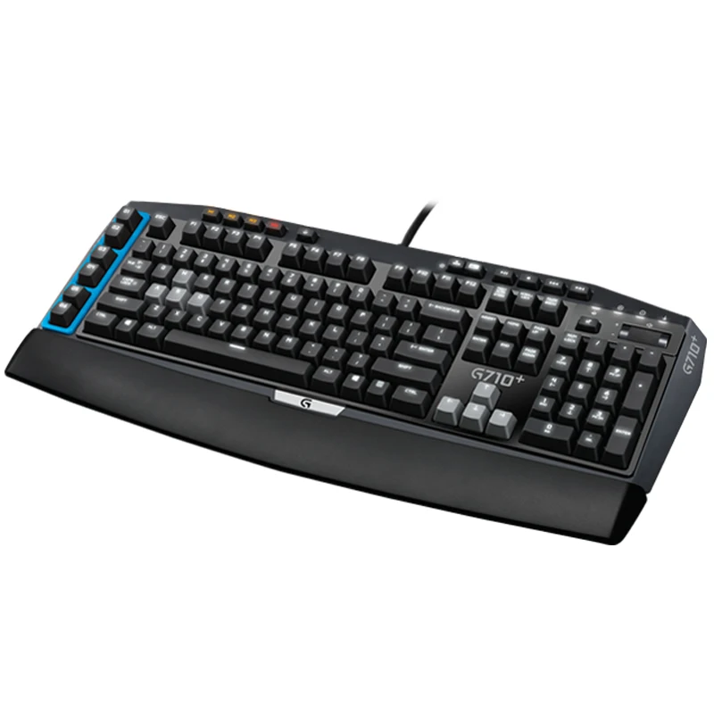 Logitech G710 + синяя Проводная игровая механическая клавиатура со светодиодной