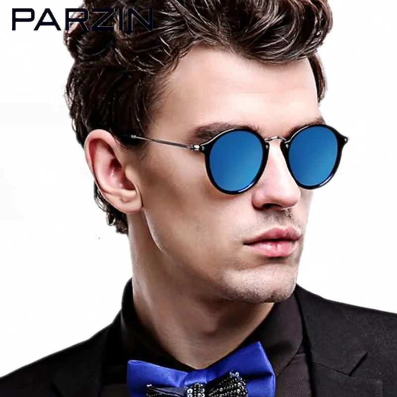 PARZIN Vintage Tr90 Поляризованные Солнцезащитные Очки Женщины Ретро Любители Круглые