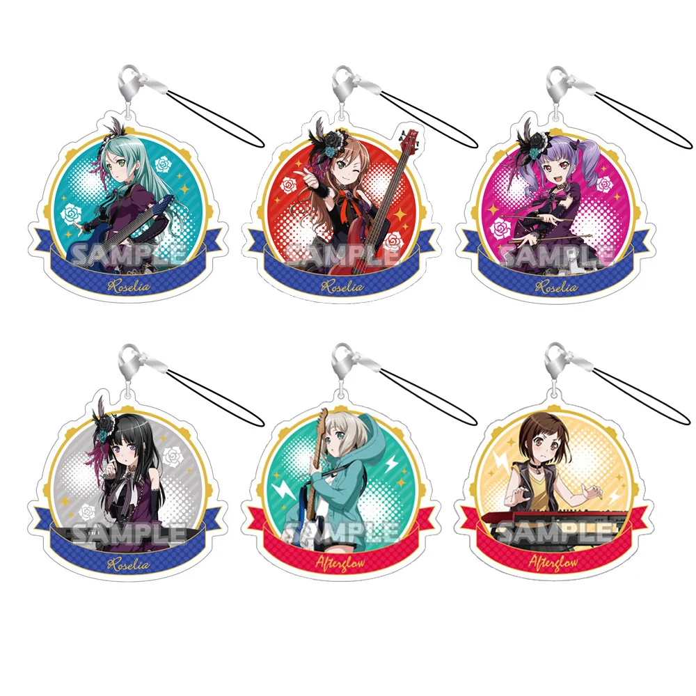 Взгляд! Roselia послесветящаяся Аниме игра Hikawa Sayo Imai Lisa Ako Rinko Aoba Moca Hazawa Tsugumi акриловый