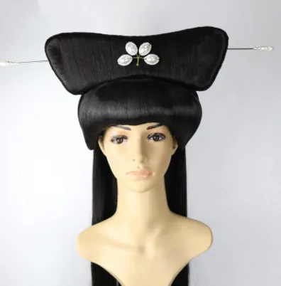 

Bai Suzhen lady white snake cosplay hair chinese ancient hair vintage shaped fairy hair ancient chinese dynasty cosplay