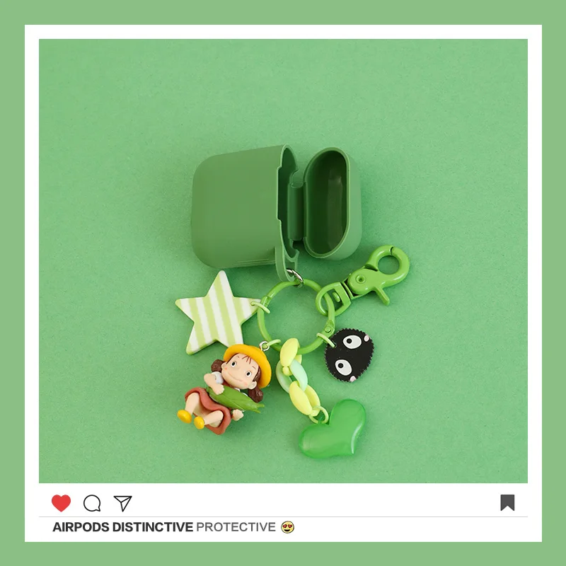 Милый мультяшный милый Декор для девочек беспроводной Bluetooth чехол наушников Apple