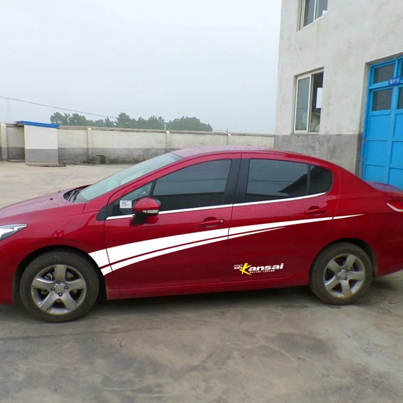 

FASHION car styling vinyl accessories for peugeot 206/307/308/407,1 pair DIY modified stickers and decals cover