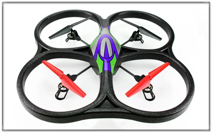 WL игрушки V262 Радиоуправляемый квадрокоптер 2.4 г НЛО 6ch гироскопа 4 оси Parrot AR. drone 2.0