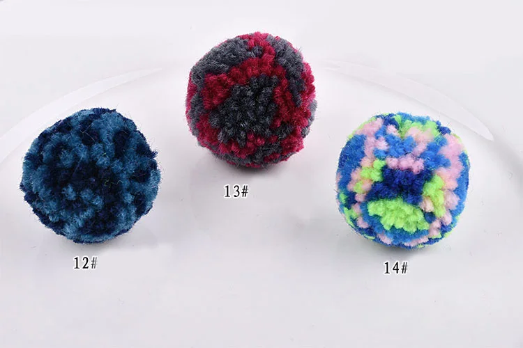 Autumn and winter color mixed coarse wool ball DIY Earrings Brooch Pendant mobile phone ornaments materials |
