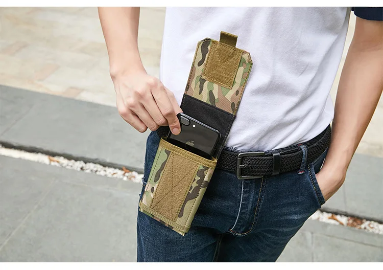 Тактический чехол для телефона на пояс с крючком TP-Link Neffos X1 Lite C7 C5 Plus P1 X9 C9 C9A C7A C5S N1