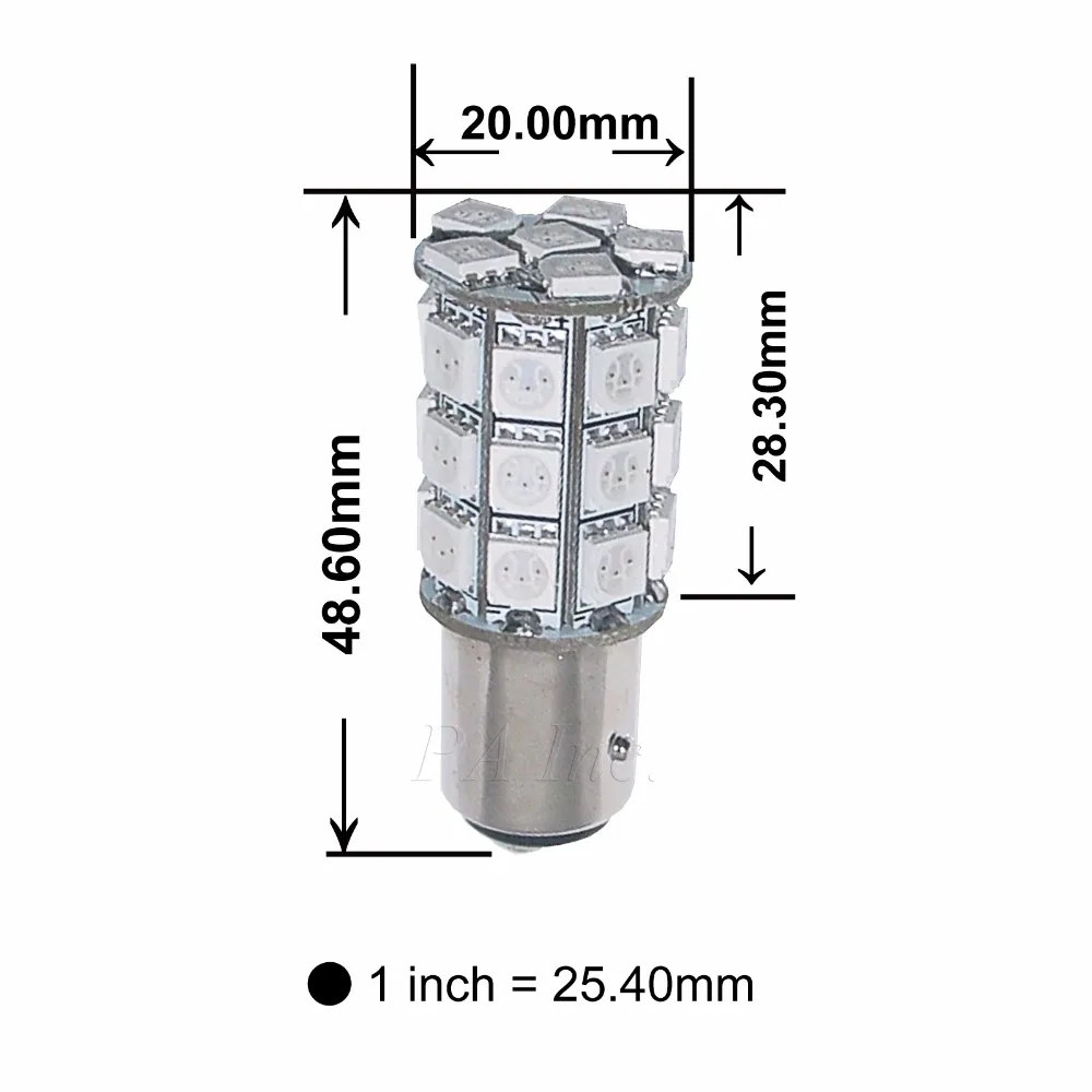 PA LED 2 шт. x супер яркий 1142 BA15D цвет белый 14В фара мотоцикла 30SMD 5050 | Автомобили и