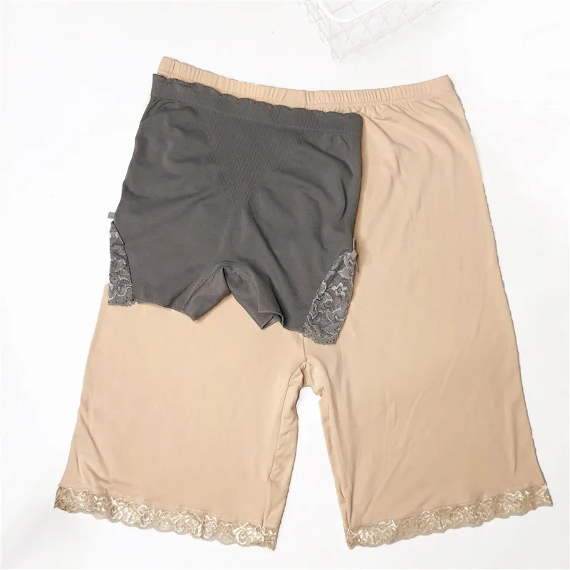 Summer Plus Size High Waist Short leggings Pants Women Elastic Abdomen Lace Large Fat MM Oversized Big Sizes Short