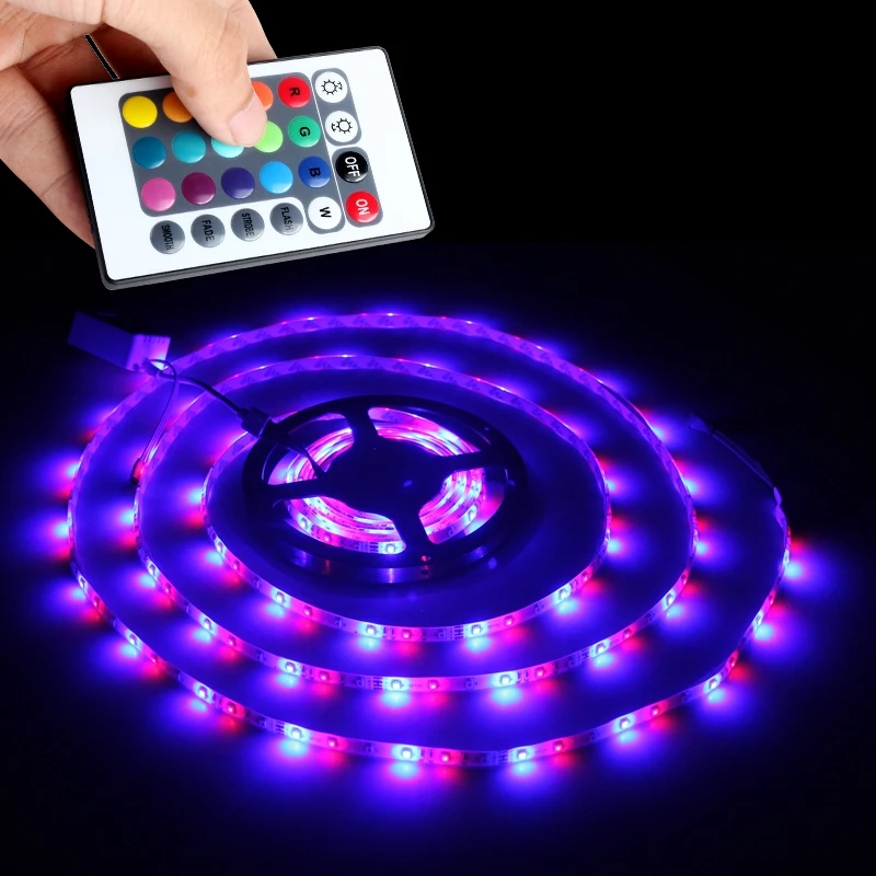 DIY Дизайн 300 LED 5 м 3528 SMD водонепроницаемая гибкая полоса лампа + 24 ключа RC привод фон