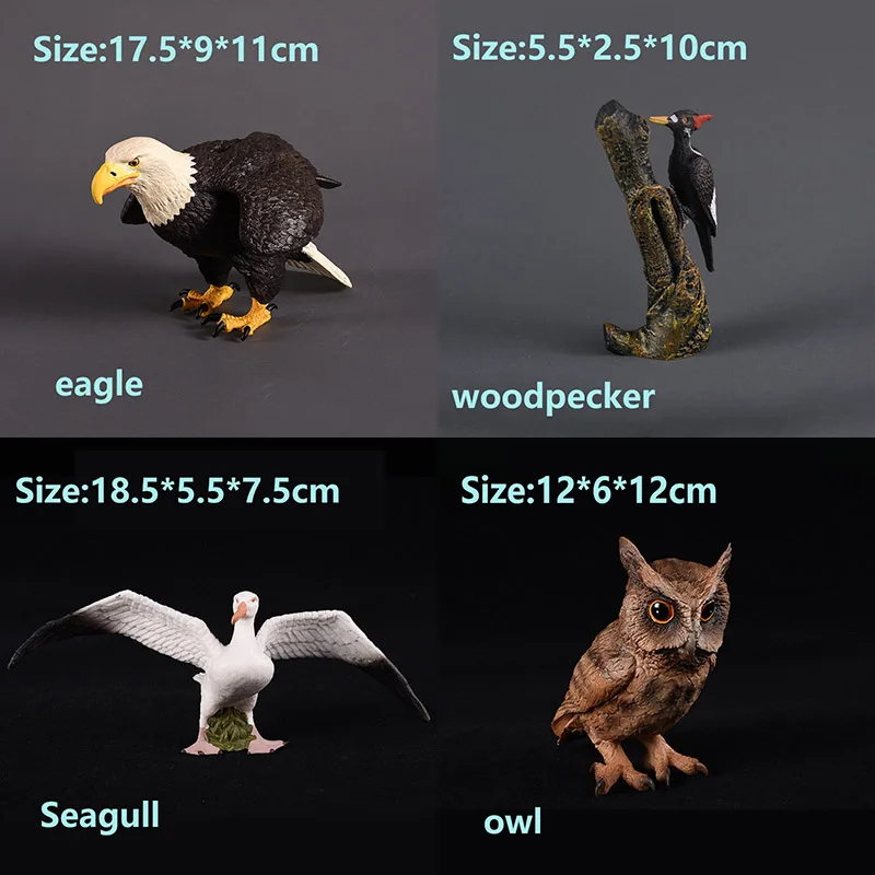 DDWE высокое качество имитация диких птиц модель животного Орел/Дятел/Чайка