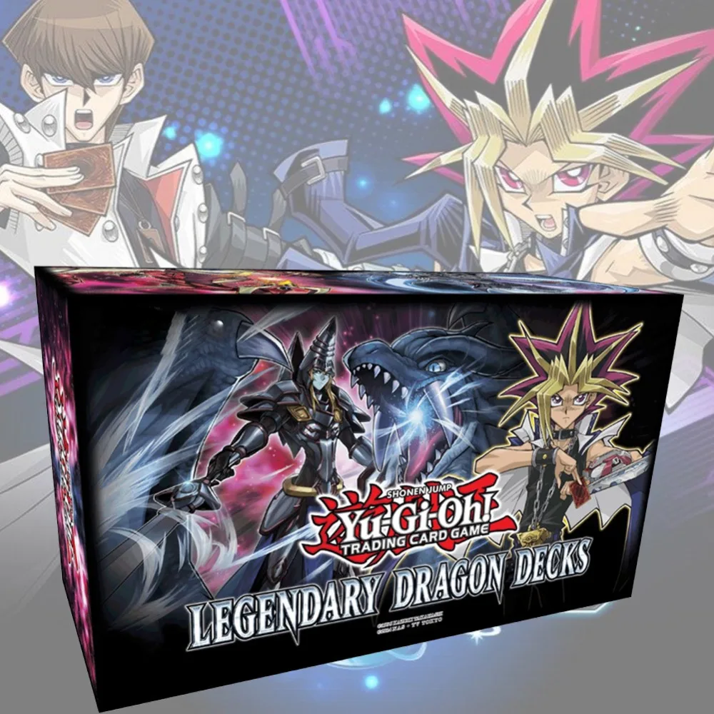 153 Шт. / Компл. Yu Gi Oh Торговые игровые карты Легендарные колоды Драконов Английский