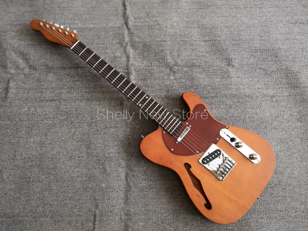 Shelly New Store Factory Custom TL 6 Strings Reverse Headstock Electric Guitar Flame Maple Pickguard One PC Mahogany Body | Спорт и
