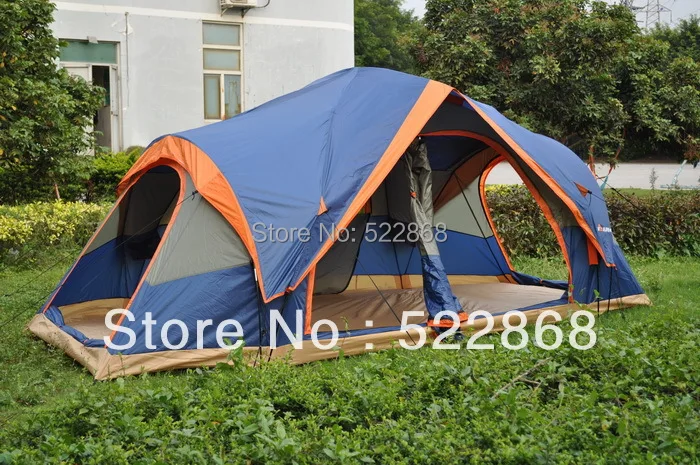 Полностью автоматическая двухэтажная палатка для кемпинга с двумя залами 6 8