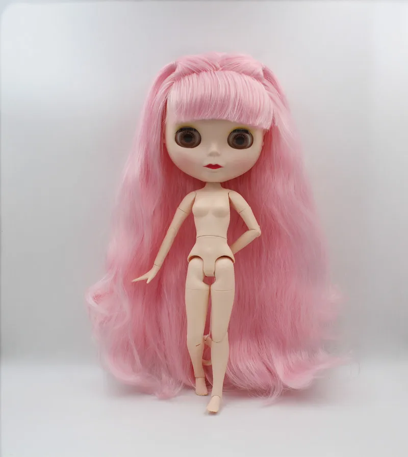 Кукла Blygirl кукла Blyth розовые вьющиеся волосы 1/6 Обнаженная 19 шарниров тела новая