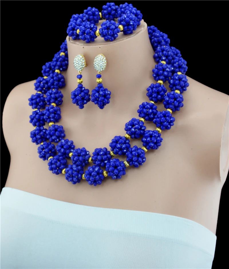 Новый Модный комплект ювелирных изделий из двух шариков ручной работы для