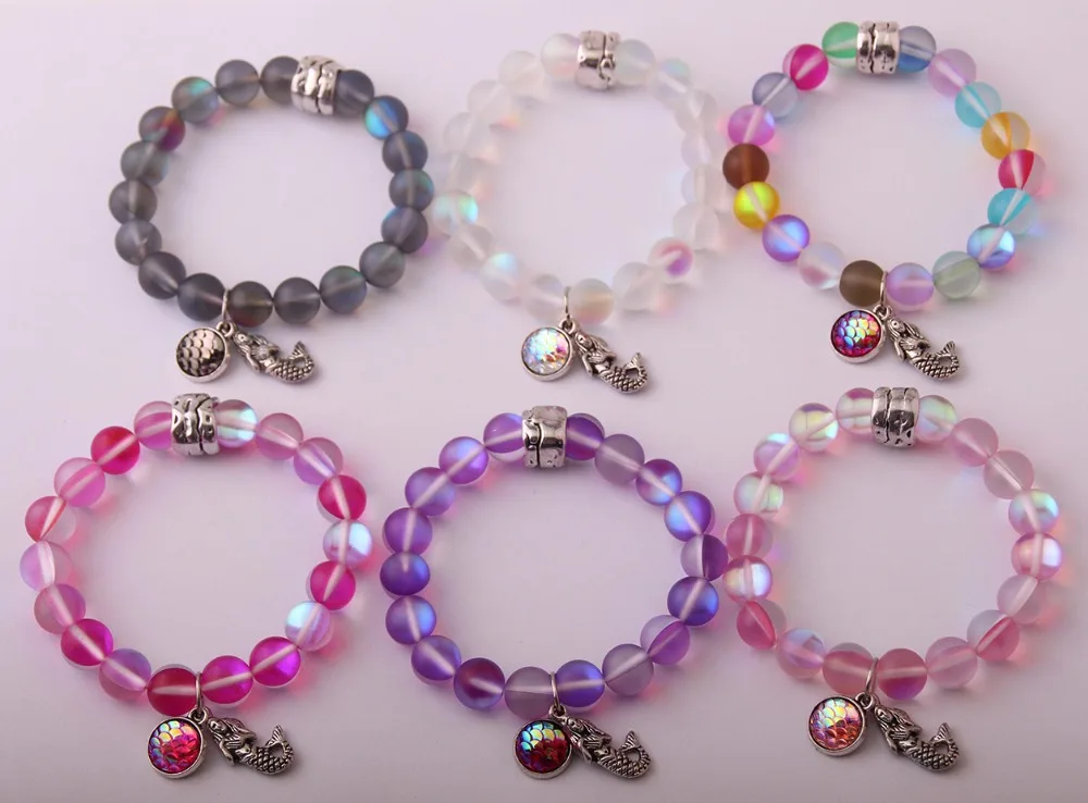 Новый модный браслет 10 мм красивый блестящий Кристальный камень винтажный с