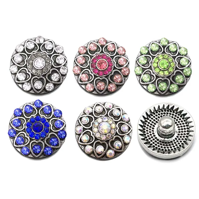 

Оптовая продажа 098 крест 18 мм 20 мм Стразы металлическая кнопка для кнопки браслет ожерелье ювелирные изделия для женщин серебряные ювелирны...