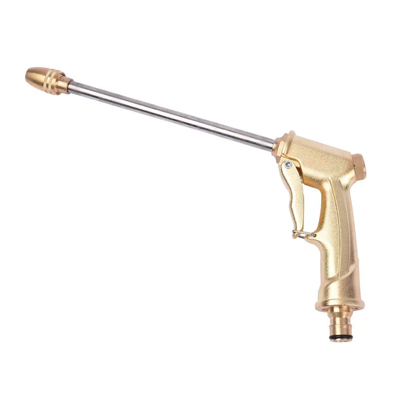 high pressure washer All-copper plating local gold plus long rod car wash water gun Household brush | Автомобили и мотоциклы