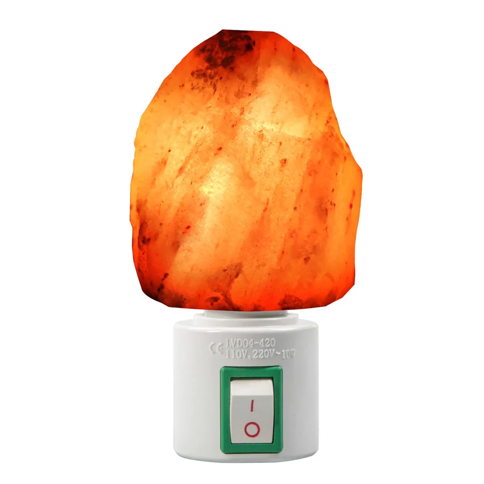 Мини ручной резной натуральный кристалл лампа из гималайской соли ночник с UL