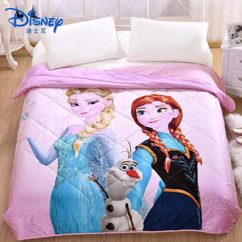 150x200 см летнее одеяло Disney 100% хлопок тонкое для сна с рисунком детей девочек и