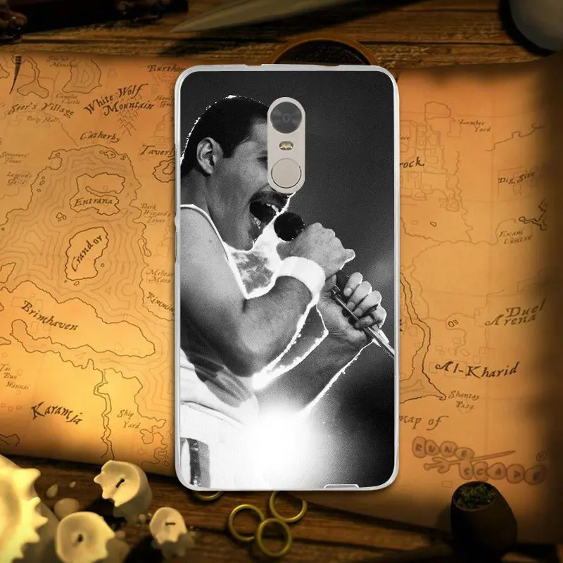 Soft TPU Funny Phone Cases for Xiaomi Mi Redmi Note 3S 4 4X 4A 5 5S 5A 6 6X 6A 8 A1 Pro Plus Max 3 Freddie Mercury Queen Band |