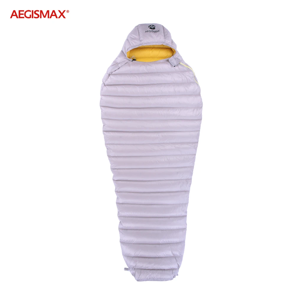 AEGISMAX спальный мешок на гусином пуху для улицы, походный ультра сухой белый 700FP спальный мешок для мумии, водоотталкивающий пуховый спальный мешок