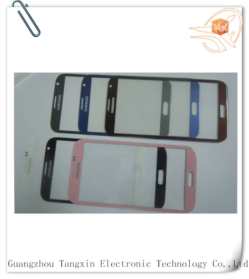 5.5 дюйм(ов) переднее стекло для Samsung Note2 N7100 высокое качество бесплатная доставка |