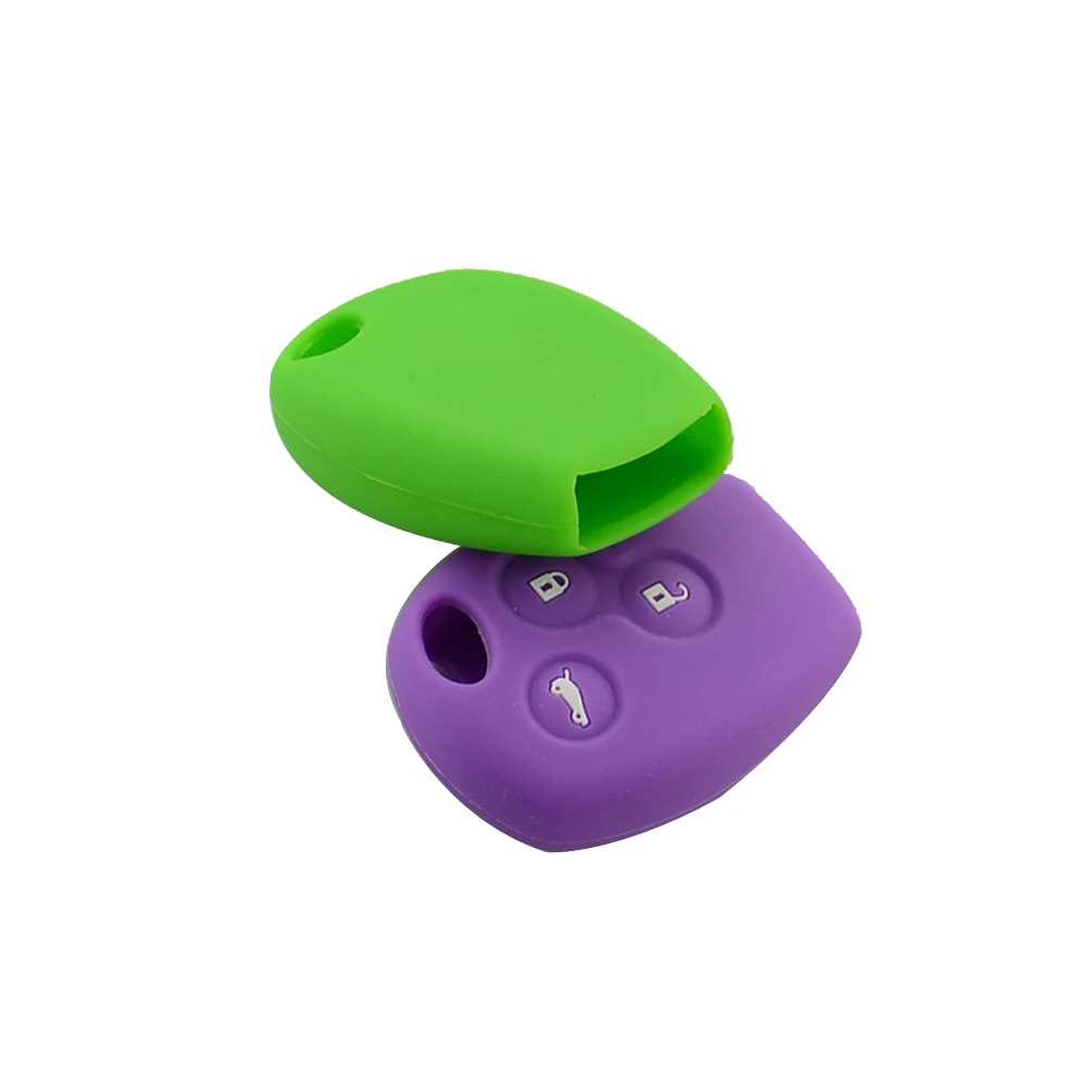 OkeyTech силиконовый чехол для ключей от машины с 3 кнопками подходящими Renault Clio Scenic